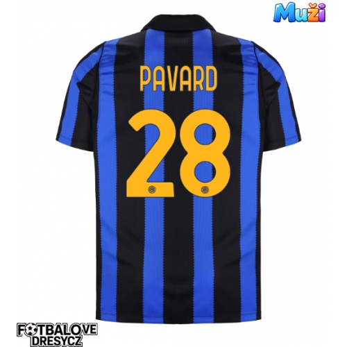 Inter Milan Benjamin Pavard #28 Domácí Dres 2026-27 Krátký Rukáv Inter Milan Benjamin Pavard #28 Domácí Dres 2026-27 Krátký Rukáv